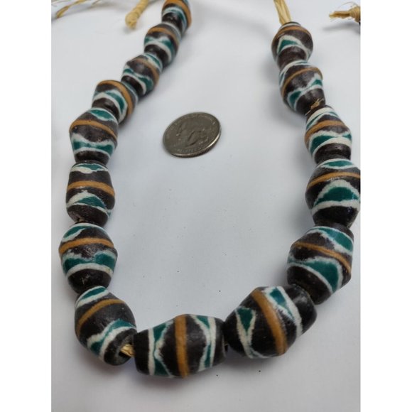 Antique African Trade Beads Set Of Two Strands - Picture 2 of 4